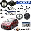 Alpine - no hertz Kit 6 Casse Altoparlanti Alpine Anteriore e Posteriore per Peugeot 207