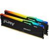 Kingston Fury Beast RGB 32 Kit (16GBx2) GB, DDR5, 5200 MHz, PC/server, registrat