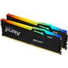 Kingston Fury Beast RGB 32 Kit (16GBx2) GB, DDR5, 5200 MHz, PC/server