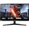 Lg Monitor PC 27 Pollici Quad HD IPS 144 Hz 350 cd/m3 1 ms 27GN800P B AEU