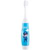 Chicco Spazzolino Elettrico per Bambini, Spazzolino da Denti con Vibrazione Delicata e Setole Morbide, Impugnatura Ergonomica, con Testina di Ricambio e Coprisetole - 3+ Anni, Blu