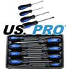 US PRO Set di 8 cacciaviti Torx antimanomissione 1608