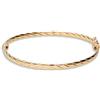 TOSCANA BY ETRUSCA Bracciale rigido design in bronzo placcato oro 18kt