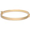 TOSCANA BY ETRUSCA Bracciale rigido in bronzo placcato oro 18kt con effetto satinato