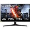 Lg Monitor Lg 27GN800P B AEU ULTRAGEAR QHD Black e Red Black e Red