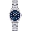 Breil, Collezione Classic Elegance, Orologio Donna, in Acciaio Silver, Movimento al Quarzo Solo Tempo, Quadrante Blu, Lunetta con Pattern Zigrinato, Resistente all'Acqua, Silver-Blu