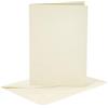Creativ Biglietti e buste, formato carta 10,5x15 cm, formato busta 11,5x16,5 cm, bianco sporco, madreperla, 4set