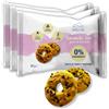 Nuvolazero Nuvola Zero - Ciambella Zero, Snack Proteici Senza Zucchero, Dolci Senza Glutine e Lattosio, Zero Carboidrati, Con Gocce di Cioccolato, Confezione da 3pz. Made in Italy.