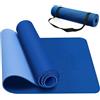 CAMBIVO Tappetino Yoga Antiscivolo 8mm, 183x60cm/183x61cm Tappetino Palestra Spesso in TPE, Yoga Mat Tappeto Pilates Fitness Alta Densità con Tracolla