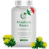 ELLIDY LAB Rhodiola Rosea Naturale Forte Integratori per Ansia Stress Rodiola Rosea per Stanchezza Concentrazione Stabilizzatore dell'Umore 60 Capsule Made in Italy