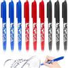 YYTECH Penne a sfera cancellabili in gel multicolore, 9 Pezzi Penne Cancellabili 0,5 mm Biro Cancellabile Penne a Sfera Cancellabili per Articoli Scolastici, Forniture per Ufficio, Studenti