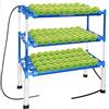 LAPOND Sistema di Coltivazione Idroponica 108 Posti per Piante, 3 Strati 12 Tubi in PVC-U di Grado Alimentare Kit di Giardinaggio Idroponico per Verdure a Foglia, Frutta, Erbe, Adatto per Interni ed Esterni