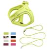 Qianruida Guinzaglio per Gatti Guinzaglio per Cani Piccoli Regolabile Pettorina Gatto Pettorina H Cane Anti Tiro per Cani/Gatti (Verde Lime, XXXS)