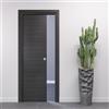 FIP PORTE ITALIANE porta scorrevole interno muro porta a scomparsa da 70x210 Rovere Grigio 3D con serratura