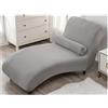 MeRcri Copri Copertura Fodera Chaise Longue Senza Braccioli, Elasticizzata Senza Braccia Copridivano Chaise Longue Divano Reclinabile Braccioli, con Circolare Copricuscino (Color : @1)