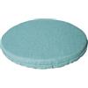SaRani Cuscini per Sedia Rotondi Cucina con Fascia Elastica e Imbottitura in Gommapiuma, Coprisedie in Cotone Tinta Unita (2, Tiffany)