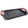 Cflagrant Grande piastra/griglia effetto pietra 42 x 27 cm Greblon C3 senza PFOA - Manici in silicone rimovibili-tutti i fuochi di cui induzione e forno cottura carne, pesce, verdure, frutti di mare