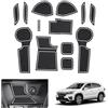 GAFAT Suzuki S-Cross Hybird 2022-2024 2025 Tappetini Antiscivolo, Nuovo Suzuki S-Cross III 2022- Tappetini in Gomma Console Centrale, Porta Bicchieri, Cuciture Porta, Suzuki S-Cross Accessori (Bianco)