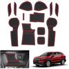 GAFAT Suzuki S-Cross Hybird 2022-2024 2025 Tappetini Antiscivolo, Nuovo Suzuki S-Cross III 2022- Tappetini in Gomma Console Centrale, Porta Bicchieri, Cuciture Porta, Suzuki S-Cross Accessori (Rosso)
