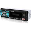 NHOPEEW Autoradio 1 Din con doppio Bluetooth - Radio Auto Supporto FM EQ 7 Retroilluminazione a colori - U Disk/AUX in/TF Card play/APP localizzare e trovare l'auto / MP3 / WMA/WAV/FLAC