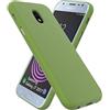 OXYN Cover Compatibile per Samsung Galaxy J7 2017, Custodia SOFT TOUCH Opaca Morbida Gel TPU Silicone Resistente Flessibile Case Guscio Antiurto Posteriore Protettiva Proteggi (Verde)