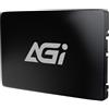 AGI AI178 512GB 2.5 Hard Disk Interno SATA III 6GB/s SSD, 3D TLC NAND, SLC Cache, Velocità di lettura fino a 550MB/s, Compatibile con Laptop e Desktop Computer (PC), 7mm (0.28) - Nero