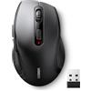 UGREEN Mouse Wireless Ergonomico 2.4GHz Ricevitore USB 4 Livelli 1600 DPI Botón de Silencio, Compatibile con PC Computer MacBook Laptop Windows 11 10 macOS Linux