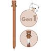 NIUTRENDZ Custodia protettiva in silicone per Apple Pencil 1a generazione, motivo orso carino (Apple Pencil 1a generazione, 1 marrone)