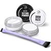 Ink Permanent Kit per Mappatura Sopracciglia con Cipria, Pennello e Pasta Bianca, Strumento per Microblading e Trucco Permanente