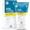 CCS All-in-One Foot Cream 100 ml - Crema professionale Sviluppata per piedi con pelle molto secca, talloni screpolati, calli e per evitare il cattivo odore dei piedi - Crema idratante piedi