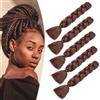 Dcbaboo Extension Capelli per Treccine Africane Auburn Scuro, Extension Treccine Africane 5PCS 500g 60cm Treccia Capelli Finti Sintetici Afro Trecce Ombre Jumbo Braiding Hair Extension per Treccine
