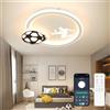 EASY EAGLE Lampadario Cameretta Bambina, 34CM Dimmerabile 3000k-6000k Plafoniera Led Soffitto Calcio, Lampade a Soffitto Cameretta Bambina Ragazzi per Camera da Letto, Soggiorno