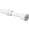 Okaywork Bastone per tenda estensibile,Bastone Tenda a Pressione, Bastone Tenda,Fissaggio senza Trapano né viti,Regolabile in Lunghezza,Diametroper Bagno,Finestre,Armadio,Lunghezza 30-50 cm,Bianco