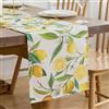 Dokeleen Runner Tavola Moderno Limoni Soggiorno Giallo 33x183cm Runner Tavolo Poliestere Lavabili Moderno per Tavolo da Pranzo Vacanza Cucina Feste Estate Esterni
