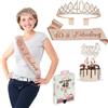Original Cup Bday® Kit Compleanno 40 Anni Donna | Sciarpa Miss Oro Rosa | Corona Diadema con Strass | Candele numero 40 | Accessorio Festa Indimenticabile | Decorazione Compleanni per Ragazza | OriginalCorner®