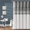 Lush Decor Tenda da doccia Night Sky, poliestere, grigio e bianco, 177 cm