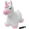 JAMARA 466002 Animale salterino Unicorno con Fodera in Peluche e Pompa - Sviluppa l'equilibrio e capacità motorie, Orecchie come sostegno, Robusto e resistente fino a 50 Kg