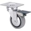 Alex B PGI-ruote bloccabili (gomma di sostanza iniettata, diametro 40 mm, carico gravante 17 kg, colore: grigio