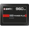 Emtec ECSSD960GX150 - Unità SSDInterno - 2.5'' - SATA - Collezione X150 Power Plus - 3D NAND - 960 GB