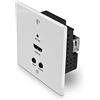 Lindy 38348 moltiplicatore AV Trasmettitore Bianco (70m Cat.6 HDMI 4K60, IR & - RS-232 HDBaseT EU Wall Plate Extender, Transmitter Warranty: 24M) [38348]