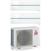 Mitsubishi Electric Climatizzatore Condizionatore MITSUBISHI ELECTRIC Dual Split 9+12 serie KIRIGAMINE STYLE PEARL WHITE Inverter con MXZ-2F42VF WI-FI INTEGRATO R-32 9000+12000 A+++/A++