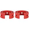 Joyzan Ammortizzatore per Auto Rosso, Universale Ammortizzatori Automatici Automatica Tampone Molla Paraurti Ammortizzatore Buffer Strumento di Manutenzione Riparazione Accessori per Veicoli(C) 2 Pezzi