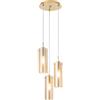 LUCE AMBIENTE DESIGN Lampadario Design I-MAGIC-S3-ORO oro paralume oro 3x E27 Ø26cm LUCE AMBIENTE DESIGN