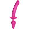 Strap-on-me Swith XXL Semi-Realistico - 2in1 Dildo (rosa)
