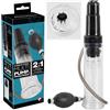 You2Toys - 2in1 - Pompa per Pene e Masturbatore (Trasparente)