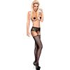 Obsessive S307 - set reggicalze floreale - nero (S-L)