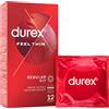 Durex Feel Thin - Preservativi Ultra Sottili per Sensazione Naturale (12 pezzi)