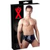 Late X LATEX - slip uomo con plug anale conico (nero)