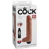 King Cock 10 - Dildo realistico con spruzzo (25cm) - naturale