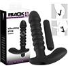 Black Velvets Vibratore pieghettato Black Velvet - Medio (Nero)